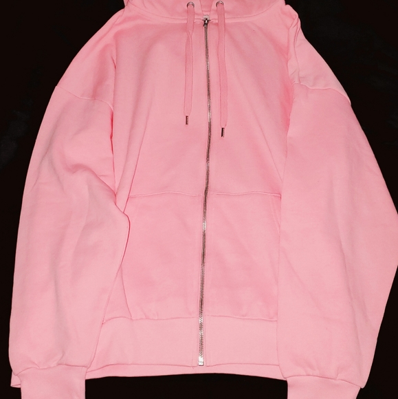 H&M Divided PINK MARL Oversized Hoodie - Picture 4 of 6